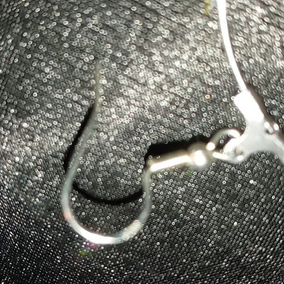 Yellow and silver beaded hoop earrings with 925 hooks. - Picture 4 of 9